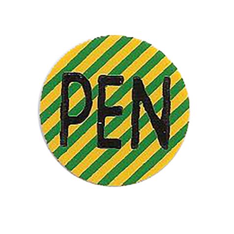 Adercodering PEN, groen/geel