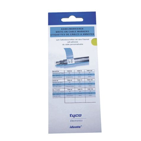 Kabellabels, Tekstveld 25mm x 23mm x 75mm, zelf beschrijven