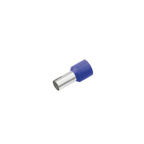 GeÏsoleerde Adereindhuls, DIN 46228, 0,75mm², lengte 8mm, blauw*