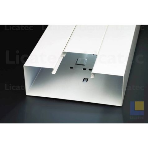 BRS-F,wandgoot 2000 x 200 x 93 mm, RAL9010 staalplaat, send 