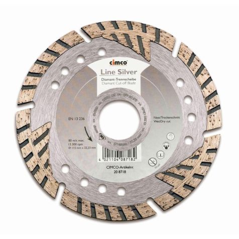 DIAMANT Doorslijpschijven line silver 135mm