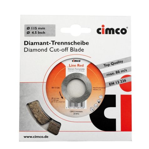 Disques à tronçonner DIAMANT line red 115 mm