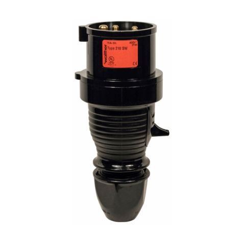 CEE FICHE 16A 5P 380V NOIR