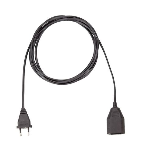 Cordon H03VVH2-F 2x0,75 Noir-2m