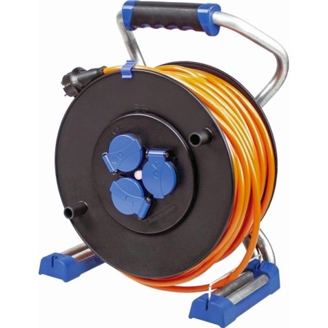 Xperts Kabelhaspel met polyurethaan kabel 50m, 320mm, H07BQ-F 3G1,5 (SHUKO)