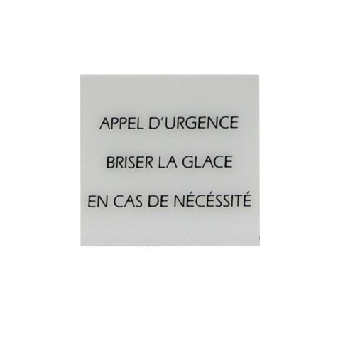 Boite de 10 glaces pour BGPH 3x60 APPEL D'URGENCE