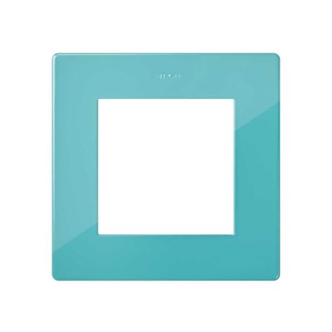 S24 Plaque de recouvrement simple, couleur: turquoise