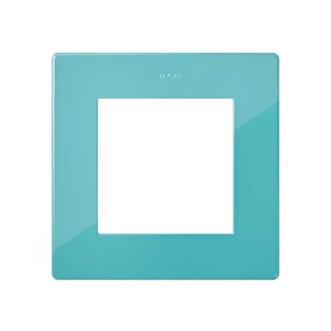 S24 Plaque de recouvrement simple, couleur: turquoise