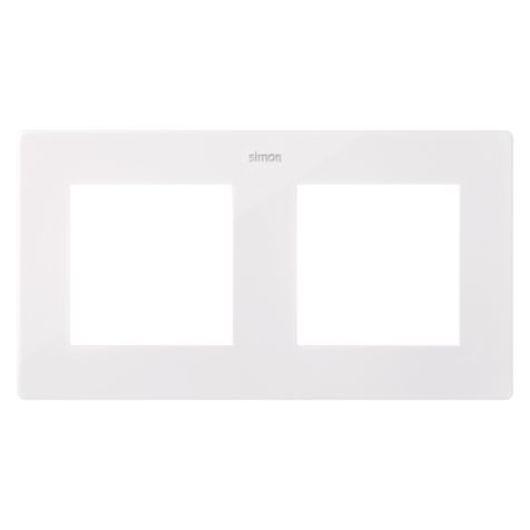 S24 Plaque de recouvrement double, couleur: blanc