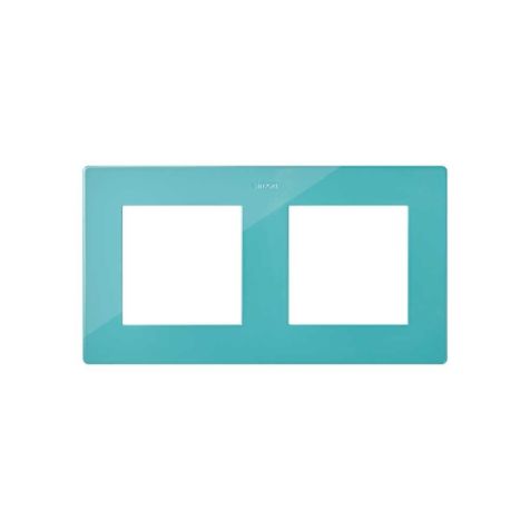 S24 Plaque de recouvrement double, couleur: turquoise