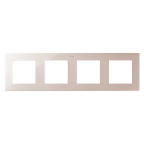 S24 Plaque de recouvrement quadruple, couleur: champagne