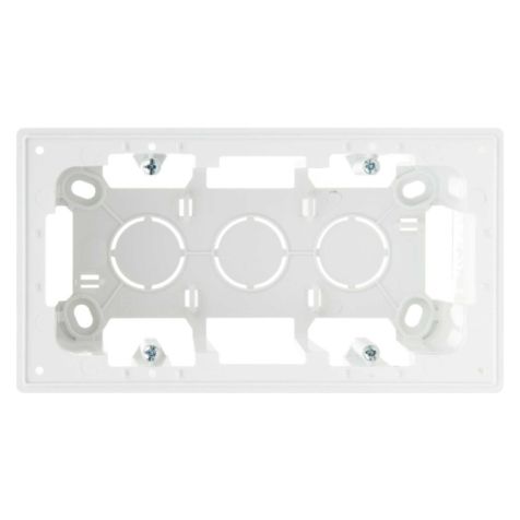 S24 Opbouwdoos voor 2 modules, afmetingen: 156x85mm, kleur: wit