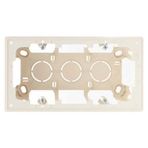 S24 Opbouwdoos voor 2 modules, afmetingen: 156x85mm, kleur: ivoor