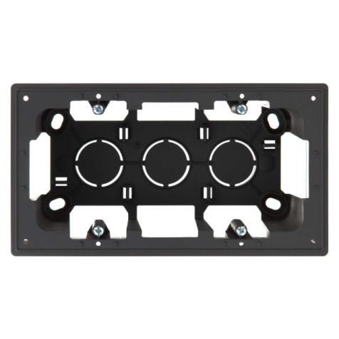 S24 Opbouwdoos voor 2 modules, afmetingen: 156x85mm, kleur: grafiet