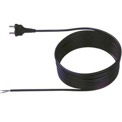 Cordon H05VV-F 2x1,0 Noir-3m