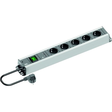 Craftsman Power Strip 5x Schuko 90° 1xUSB 1x intérupter