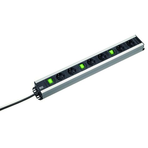 Craftsman Power Strip 6x Schuko 90° 3x intérupter