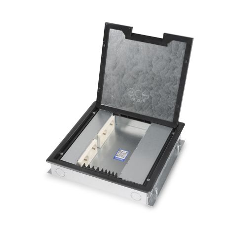 VELOX 2.0® 50mm  - klapdeksel met kunststof tapijtrand - 4x UTE + 4x leeg (uitsparing 45x45mm)