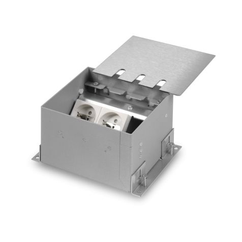 VELOX® MINI avec couvercle en acier inoxydable - 2x UTE + 1x vide (encoche 45x45mm )