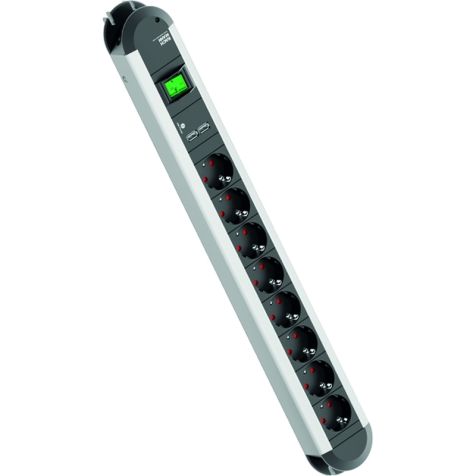 PRIMO 8x Stopcontacten 1x Schakelaar 1x USB (SHUKO)