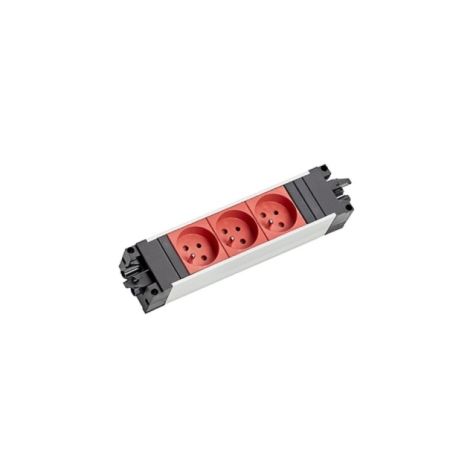 STEP ALU powerstrip 3 modulen 3x UTE rood GST18i3