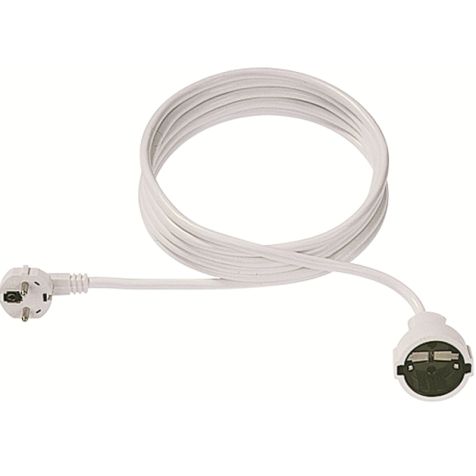Cordon rallonge H05VV-F 3G1,5mm², 3m, blanc