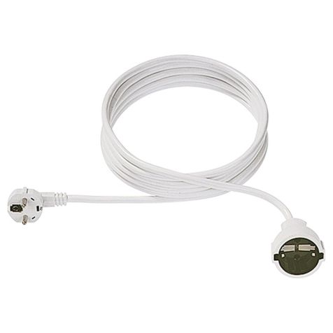 Cordon rallonge Schuko H05VV-F 3G1,5mm², 4m, blanc