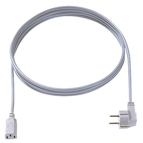 IEC Câbles de connexion H05VV-F 3G1,5mm² Gris, Longeur: 0,5m