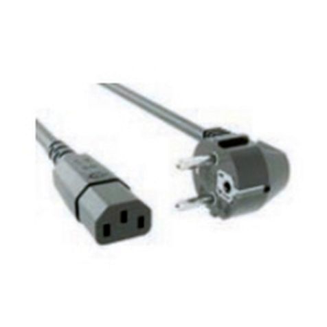 IEC Câbles de connexion H05VV-F 3G1,5mm² Gris, Longeur: 0,5m