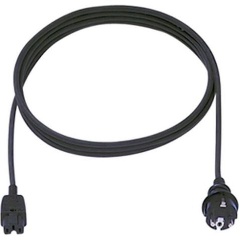 Aanzetsnoer H05VV-F 3G1mm², 2m 30/C15 zwart