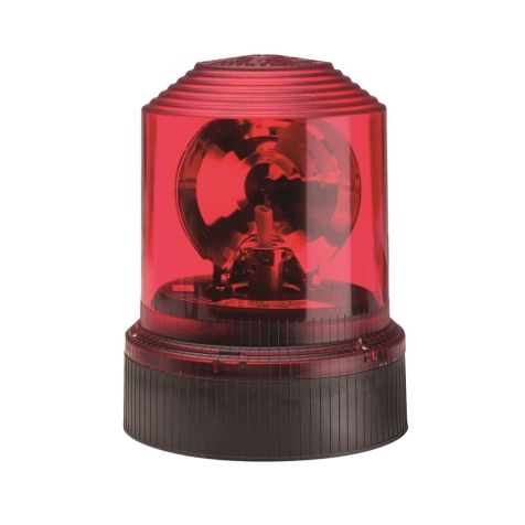 DSL 7302 Gyrophare halogéne rouge 12 V / 24 V DC (4,6 / 2,9 A) - 160 tr / min