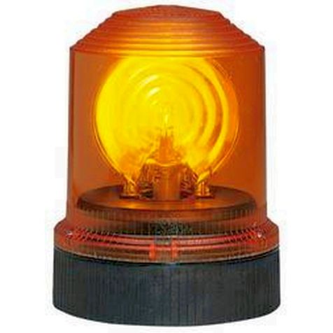 DSL 7307 Gyrophare halogéne orange 12 V / 24 V DC (4,6 / 2,9 A) - 160 tr / min