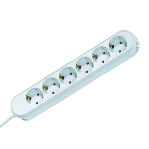 SMART 6x Schuko blanc 3m(381.248K)