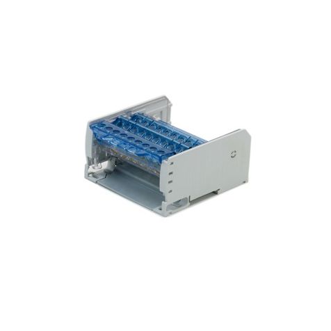 Répartiteur, 4-pôles, 125A, 9 connections, gris