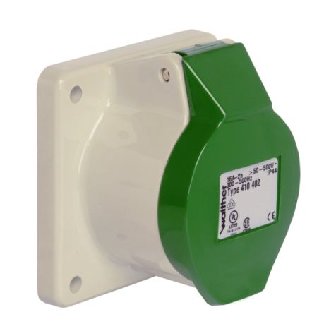 Inbouwdoos recht 16A 4P >50-500V