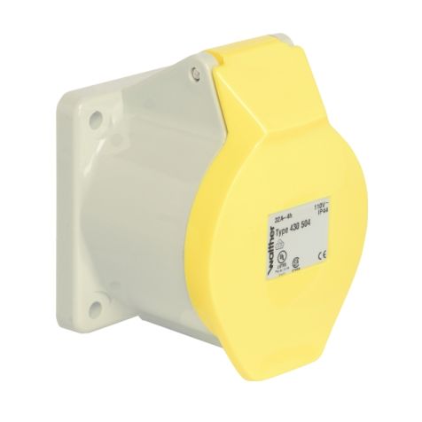 Anbaudose gerade 32A 5P 110V 4hIP44
