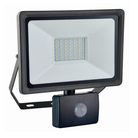 Optiline projecteur LED 50W avec détecteur, 4500lm, 1m H07RNF 3G1 sans fiche, IP44