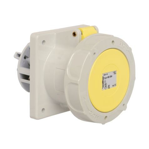 Inbouwdoos recht 63A 3P 110V 4h IP67