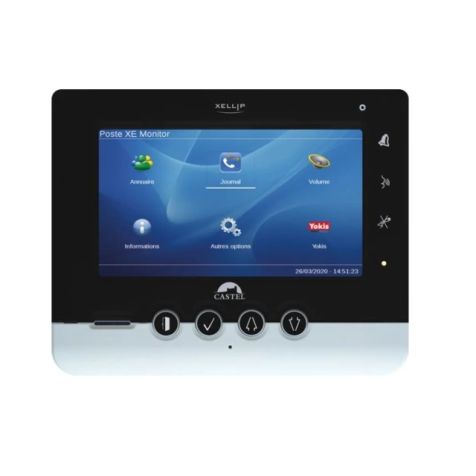 Moniteur 7" audio vidéo tactile - alimentation PoE