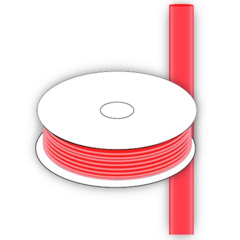 CGP-TEC- 76/38-2 RED / thin wall tubing in spool / Heat sh