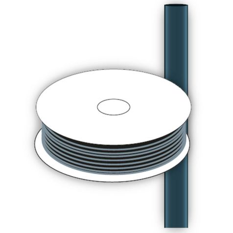 CGP-TEC-102/51-0 BLACK / thin wall tubing in spool / Heat