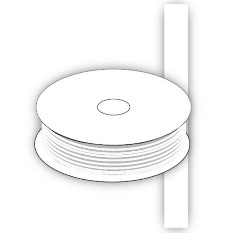 CGP-TEC- 25.4/12.7-9 WHITE / thin walltubing in spool / H