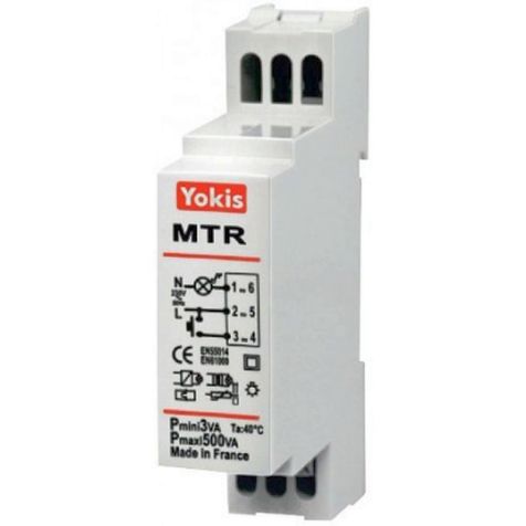 MTR500M - Elektronische relais met nuldraad 500W (op DIN-rail)