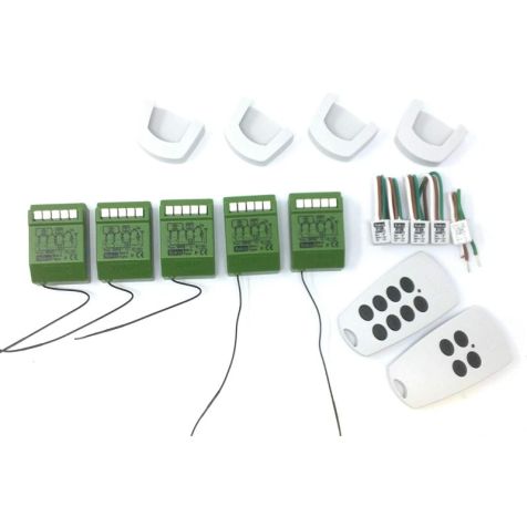 5-SHUTTER RADIO POWER KIT Draadloze kit voor de automatisering van 5 rolluiken