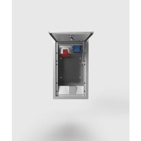 Prise murale 5511A - 2 modules (1x UTE + 1x CEE 5/16A 400V), Alu EV1