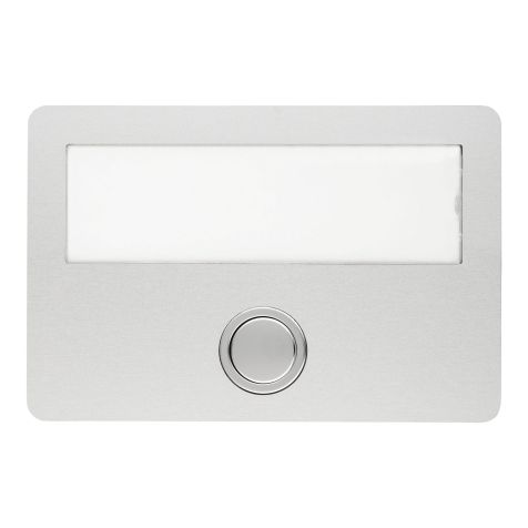 ETA 641 - Drukknop voor deurbel met naamplaat en LED verlichting, aluminium 