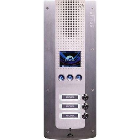 XE PAD AUDIO 3B Portier audio Full IP/SIP à défilement de noms et 3 boutons