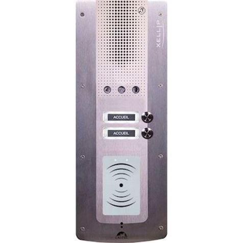 XE AUDIO 2B MI/C Portier audio Full IP/SIP 2 boutons d'appel - boucle à induction + lecteur Mifare N° de série PoE