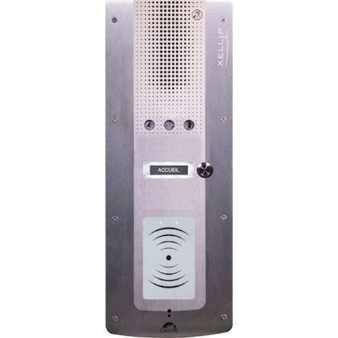 XE AUDIO 1B DES Portier audio Full IP/SIP 1bp+  lecteur Mifare Desfire PoE