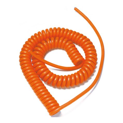 Spiralkabel orange